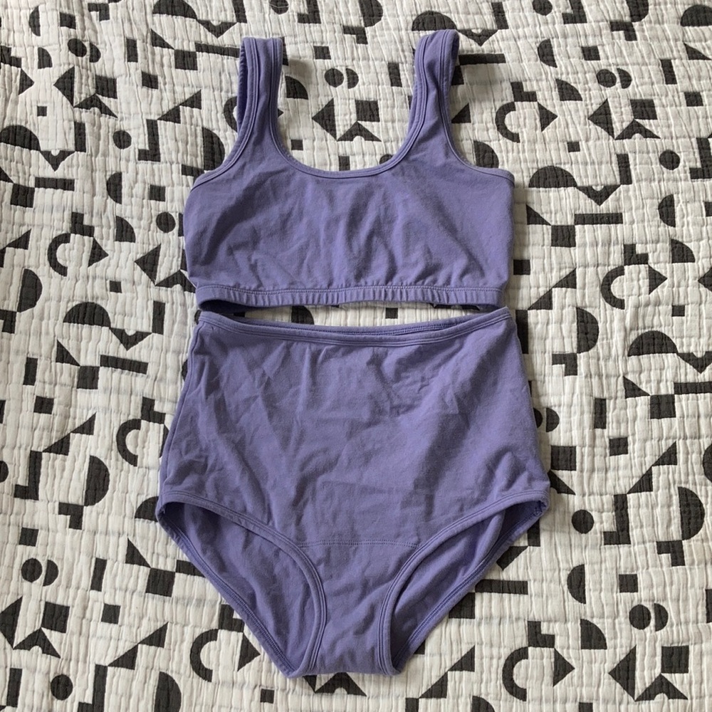 Periwinkle Full Coverage Bra/ Underwear Set